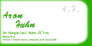 aron huhn business card